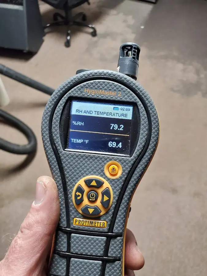 Moisture meter humidity assessment for Fire & Smoke Damage Restoration in Aiken