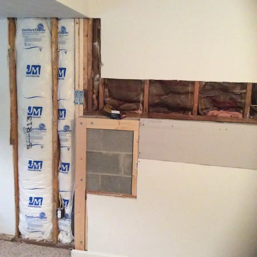 Wall insulation replacement during Structural Drying in Aiken